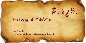 Pelvay Ádám névjegykártya